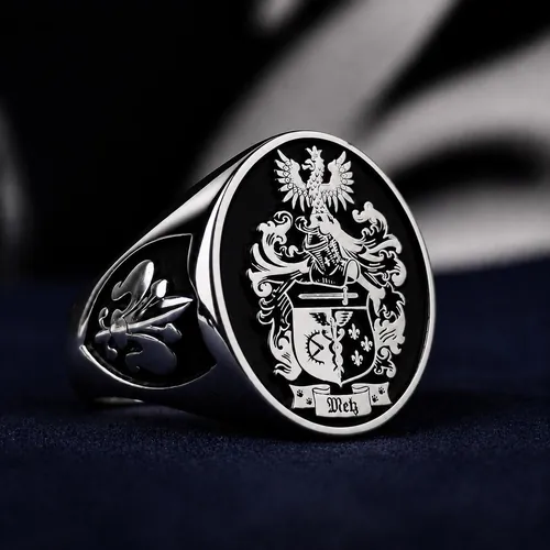 Family Crest Signet Ring, Heraldic Heirloom