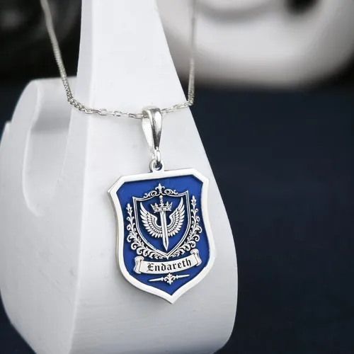 Personalised Family Crest Shield Necklace