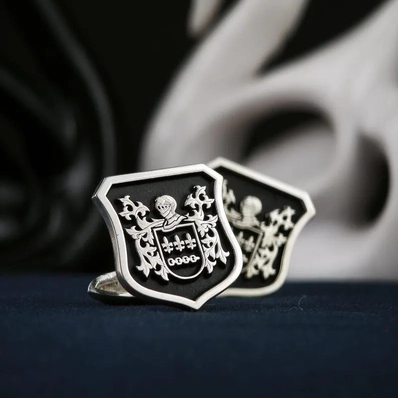 Personalised Family Crest Cufflinks