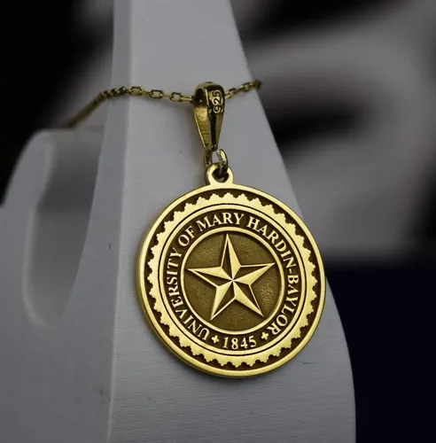 Elegant University Pendant Necklace - Custom Graduation Jewelry