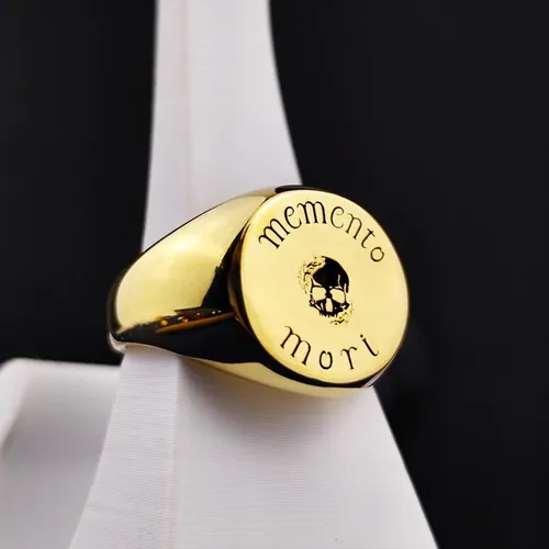 Gothic Amor Fati Coin Ring & Necklace - Personalized Philosophy Jewelry