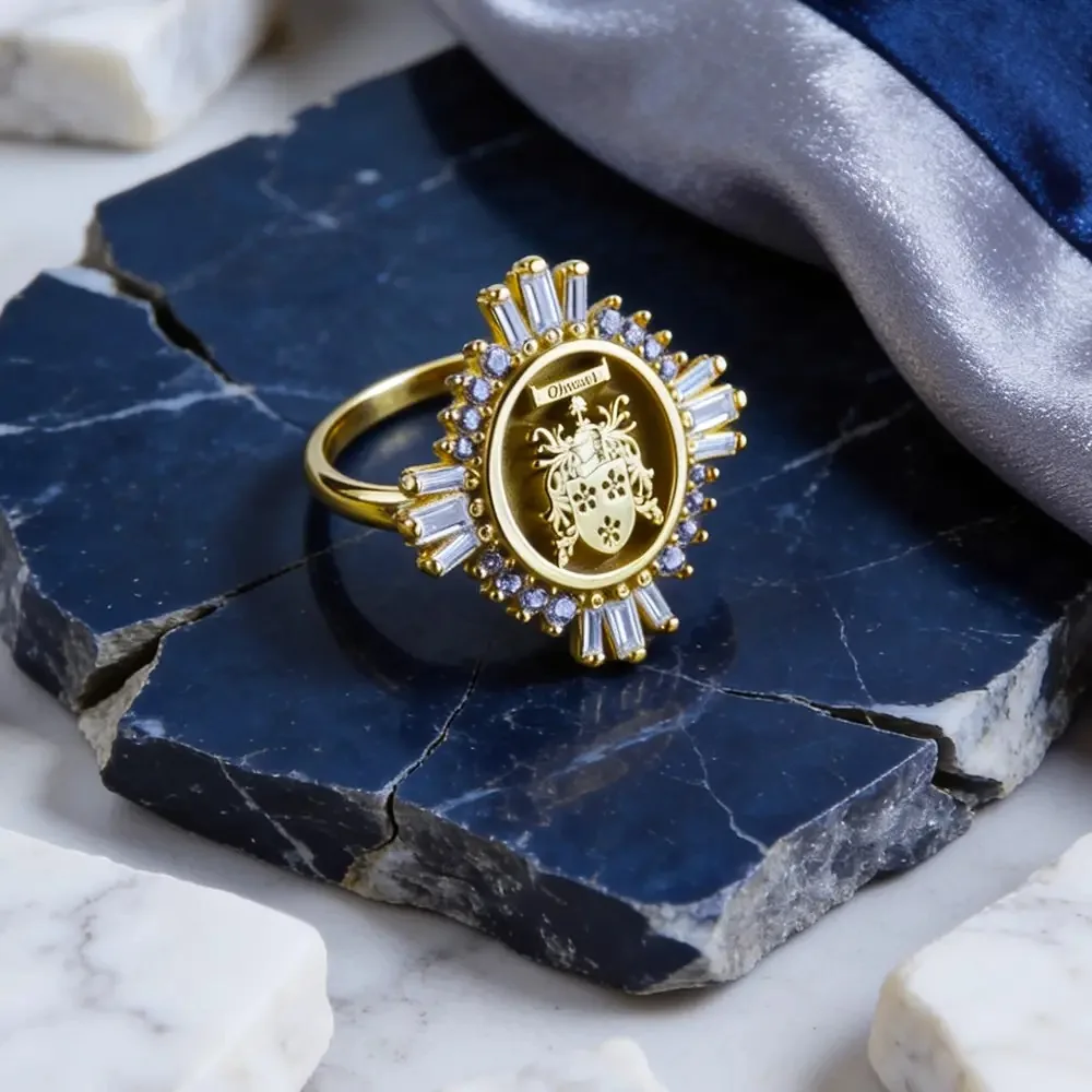 Women's Family Crest Ring
