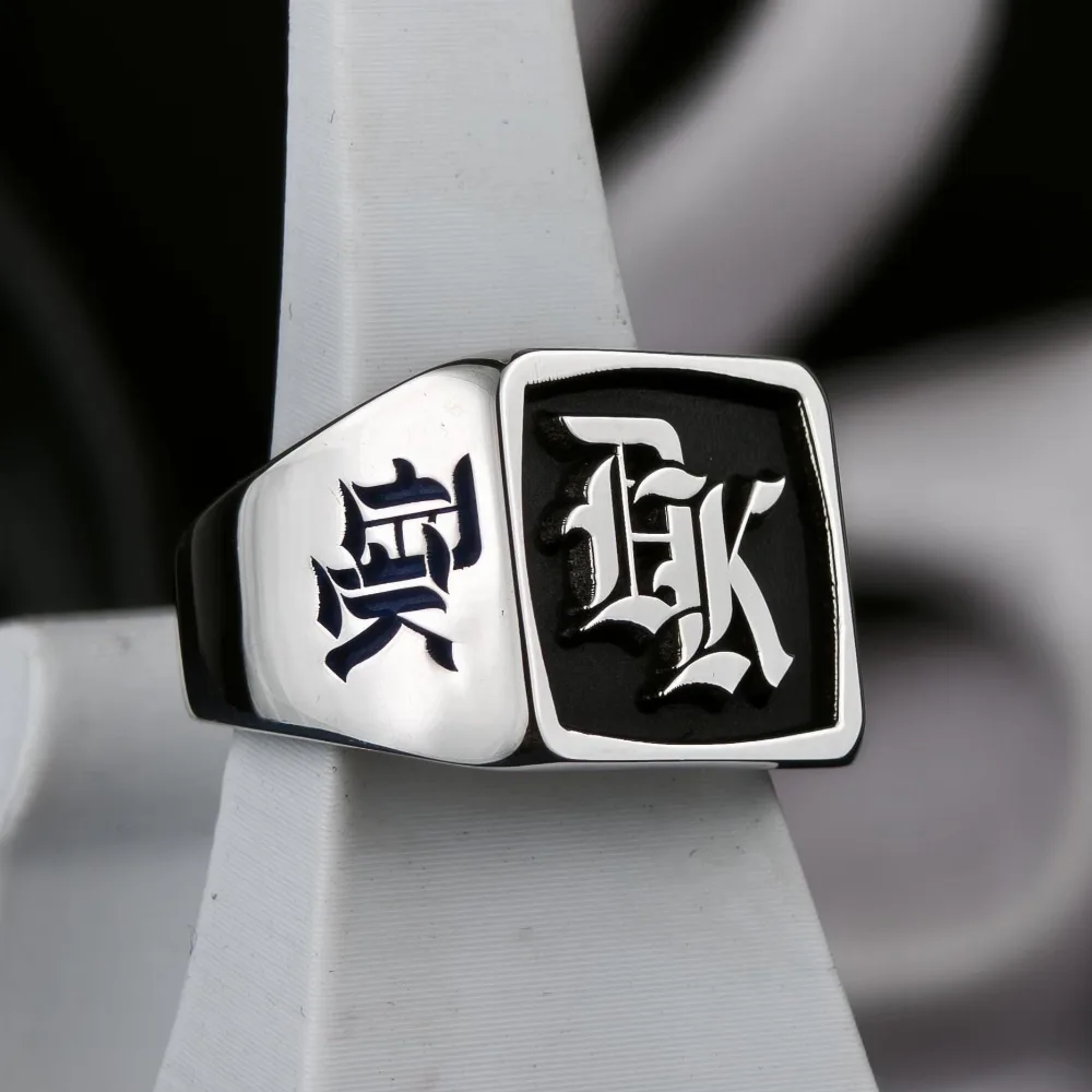 Old English Initial Signet Ring